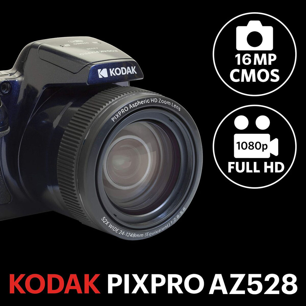Appareil Photo Numérique Kodak AZ528 Bleu Midnight Blue 20 Mp