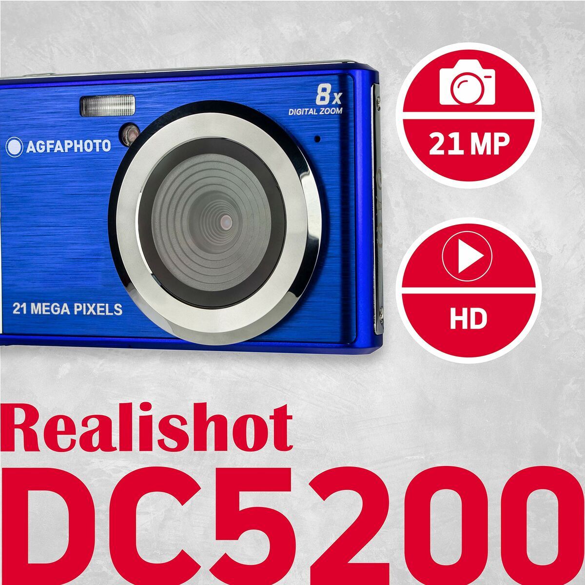 Appareil Photo Numérique Agfa DC5200 Bleu 21 MP 2,4"