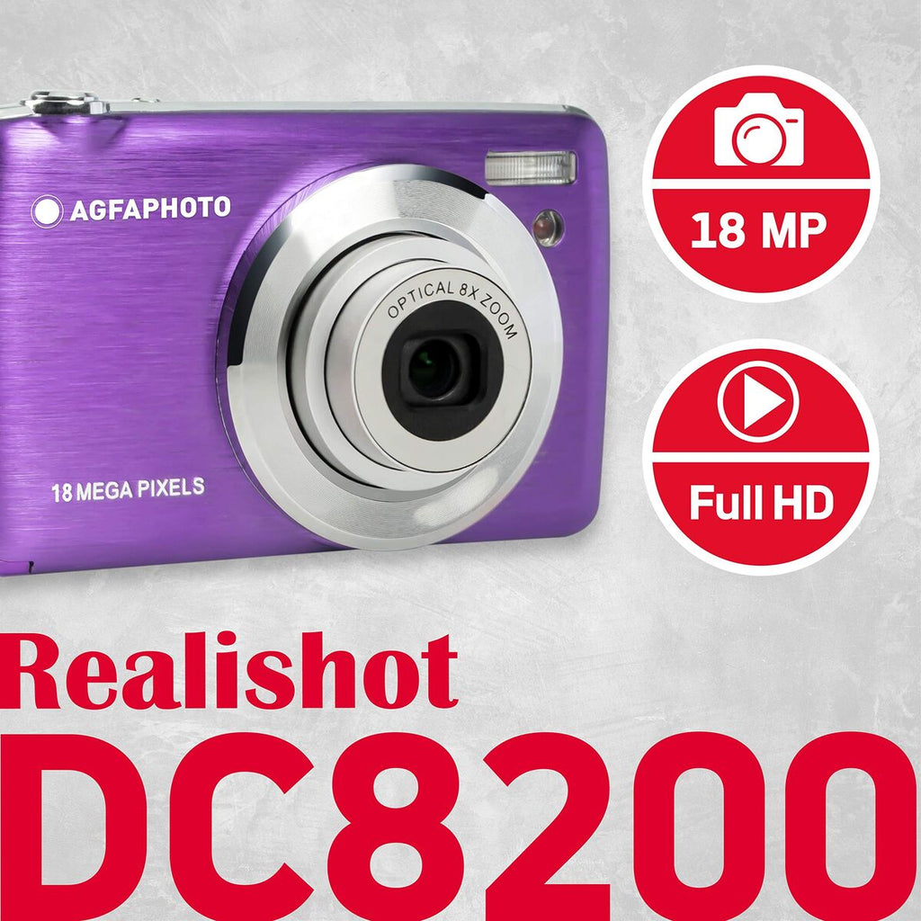 Appareil Photo Numérique pour Enfants Agfa DC8200 Pourpre