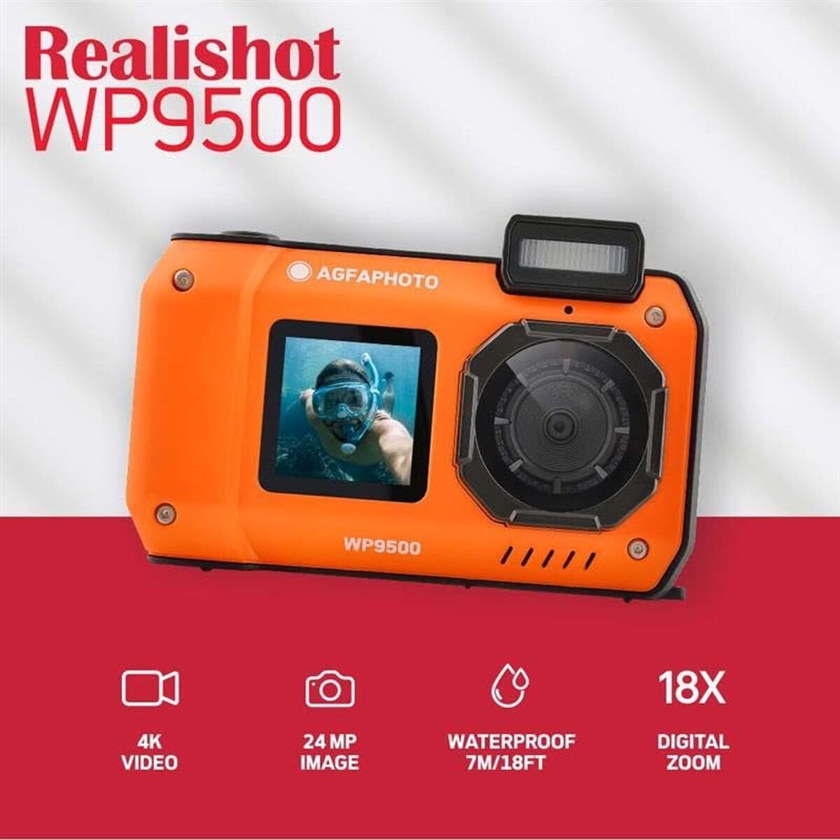 Appareil Photo Numérique pour Enfants Agfa WP9500OG Waterproof